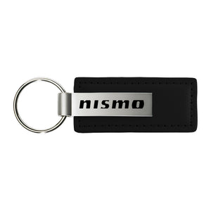 Nissan Nismo Black Leather Key Chain & Key Ring