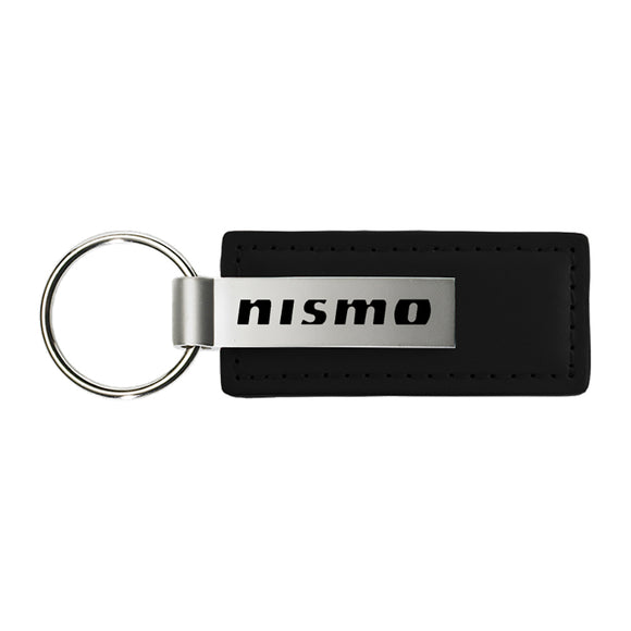 Nissan Nismo Black Leather Key Chain & Key Ring