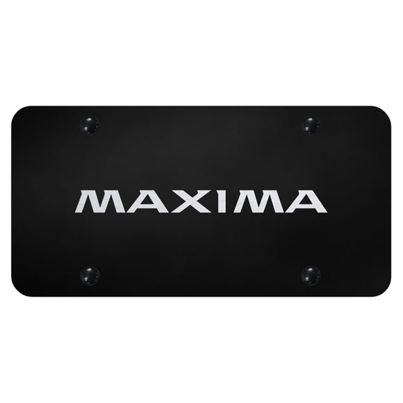 Nissan Maxima Laser Etched on Black Plate