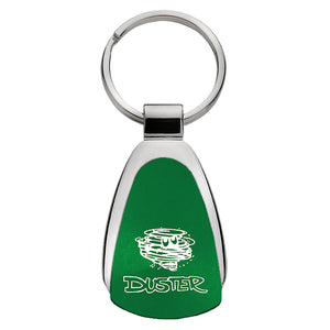 Plymouth Duster Keychain & Keyring - Green Teardrop