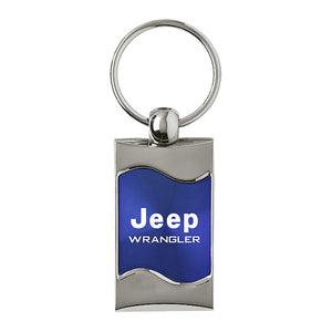 Jeep Wrangler Keychain & Keyring - Blue Wave