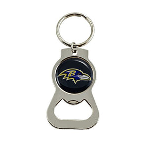 Baltimore Ravens NFL Keychain & Keyring - Bottle Opener - Silver