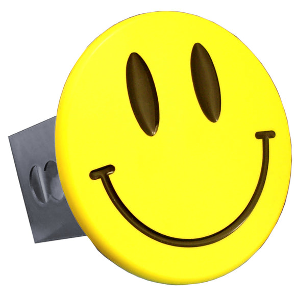 Smiley Face Chrome Trailer Hitch Plug