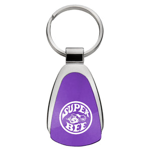 Super Bee Keychain & Keyring - Purple Teardrop