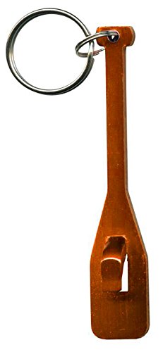 Canoe Paddle Keychain & Keyring - Bottle Opener - Orange