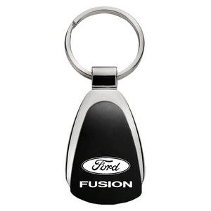 Ford Fusion Keychain & Keyring - Black Teardrop