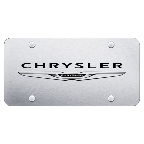 Chrome Chrysler License Plate