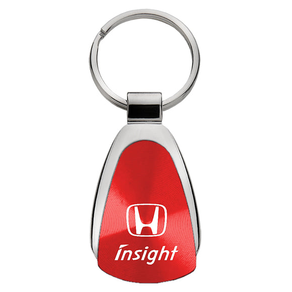 Honda Insight Keychain & Keyring - Red Teardrop