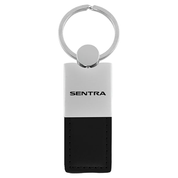 Nissan Sentra Keychain & Keyring - Duo Premium Black Leather