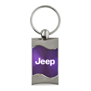 Jeep Keychain & Keyring - Purple Wave