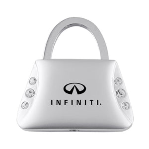 Infiniti Clear Crystals Purse Shape Key Chain