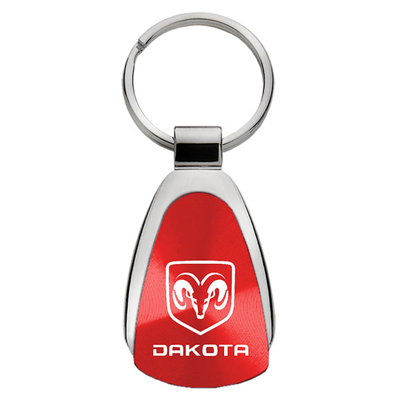 Dodge Dakota Keychain & Keyring - Red Teardrop