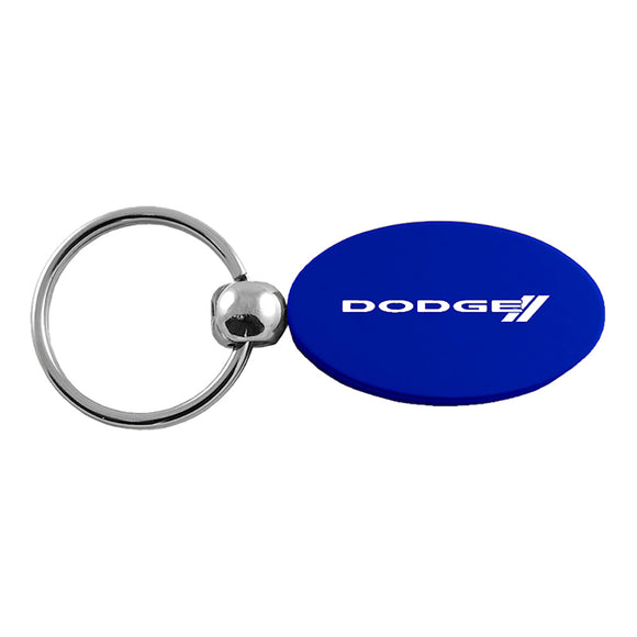 Dodge Stripe Keychain & Keyring - Blue Oval