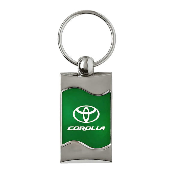 Toyota Corolla Keychain & Keyring - Green Wave