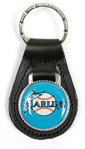 Florida Marlins MLB Keychain & Keyring - Leather