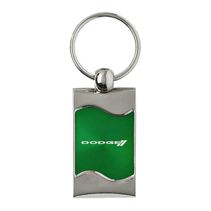 Dodge Stripe Keychain & Keyring - Green Wave