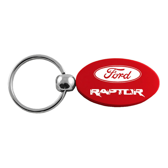 Ford Raptor Keychain & Keyring - Red Oval