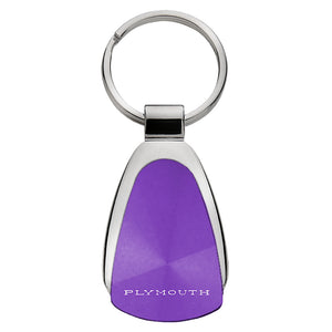 Plymouth Classic Keychain & Keyring - Purple Teardrop