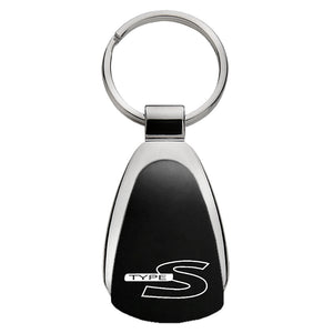 Acura TypeS Keychain & Keyring - Black Teardrop