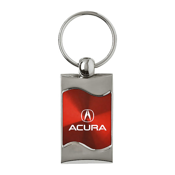 Acura Keychain & Keyring - Red Wave