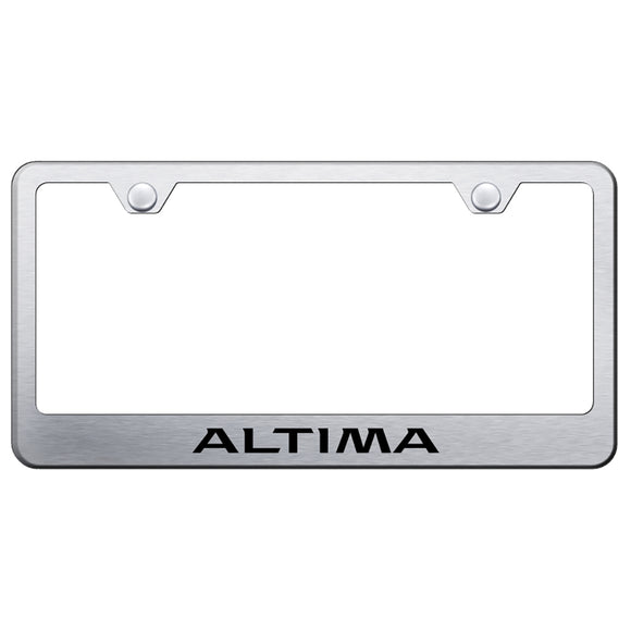 Nissan Altima Brushed License Plate Frame