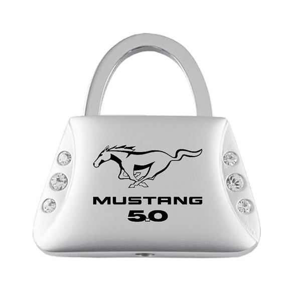 Ford Mustang 5.0 Keychain & Keyring - Purse with Bling