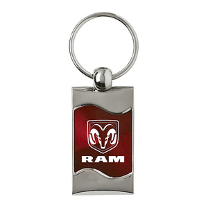 Dodge Ram Keychain & Keyring - Burgundy Wave