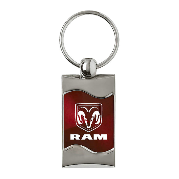 Dodge Ram Keychain & Keyring - Burgundy Wave