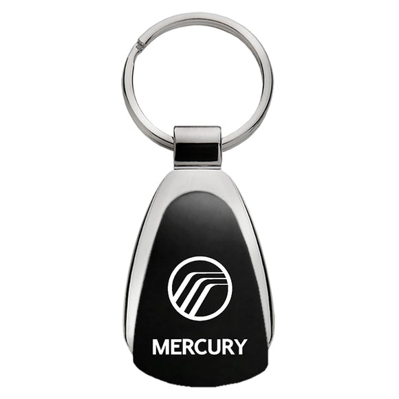 Mercury Keychain & Keyring - Black Teardrop