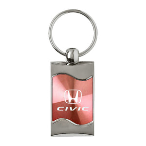 Honda Civic Keychain & Keyring - Pink Wave