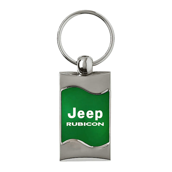 Jeep Rubicon Keychain & Keyring - Green Wave