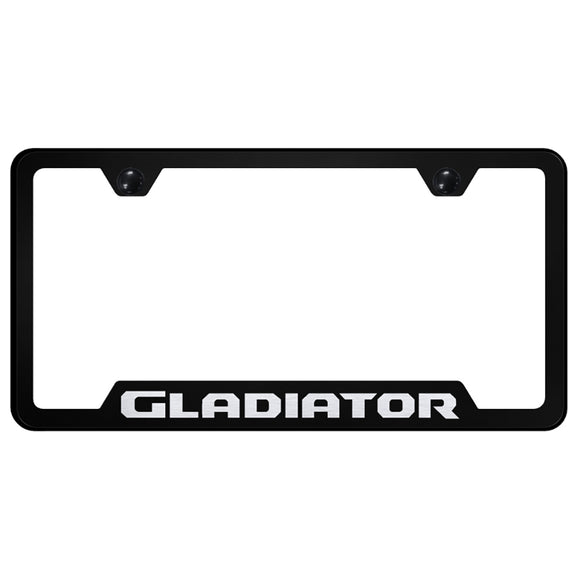 Jeep Gladiator Cut-Out Frame - Laser Etched Black