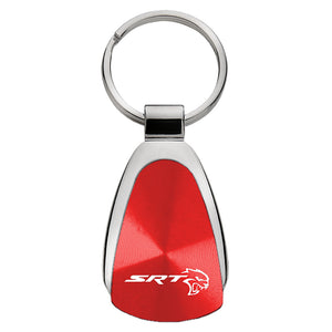 Dodge SRT Hellcat Keychain & Keyring - Red Teardrop