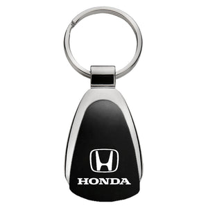 Honda Keychain & Keyring - Black Teardrop