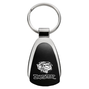 Plymouth Duster Keychain & Keyring - Black Teardrop