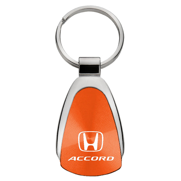 Honda Accord Keychain & Keyring - Orange Teardrop
