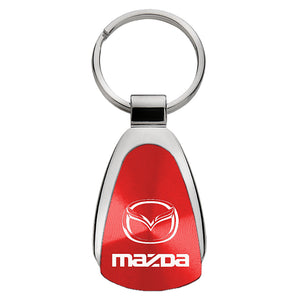Mazda Keychain & Keyring - Red Teardrop