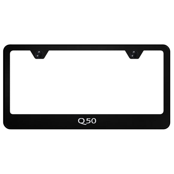Infiniti Q50 Black License Plate Frame