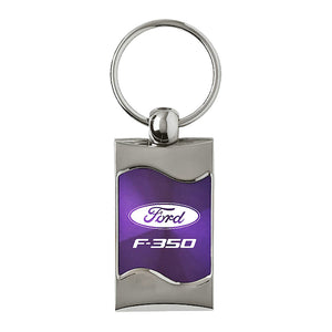 Ford F-350 Keychain & Keyring - Purple Wave
