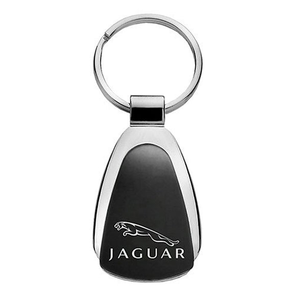Jaguar Keychain & Keyring - Black Teardrop