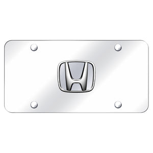 Honda Chrome Logo on Chrome Plate