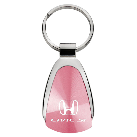 Honda Civic SI Keychain & Keyring - Pink Teardrop