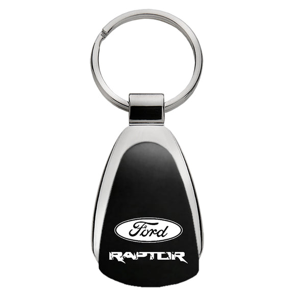 Ford F-150 Raptor Keychain & Keyring - Black Teardrop