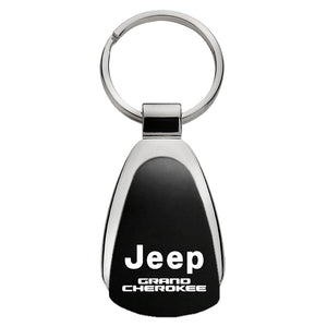 Jeep Grand Cherokee Keychain & Keyring - Black Teardrop