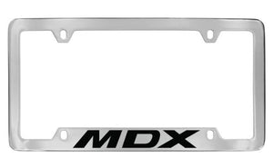 Acura MDX Chrome Plated Bottom Engraved Metal License Plate Frame Holder