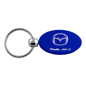 Mazda Miata MX-5 Keychain & Keyring - Blue Oval