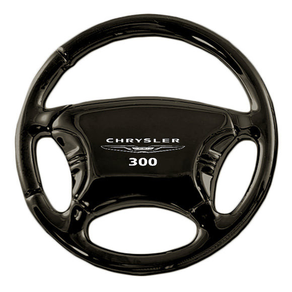 Chrysler 300 Keychain & Keyring - Black Steering Wheel