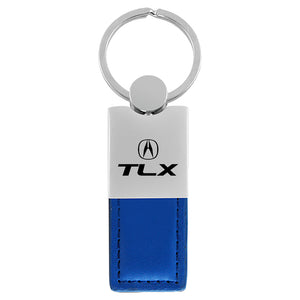 Acura TLX Keychain & Keyring - Duo Premium Blue Leather
