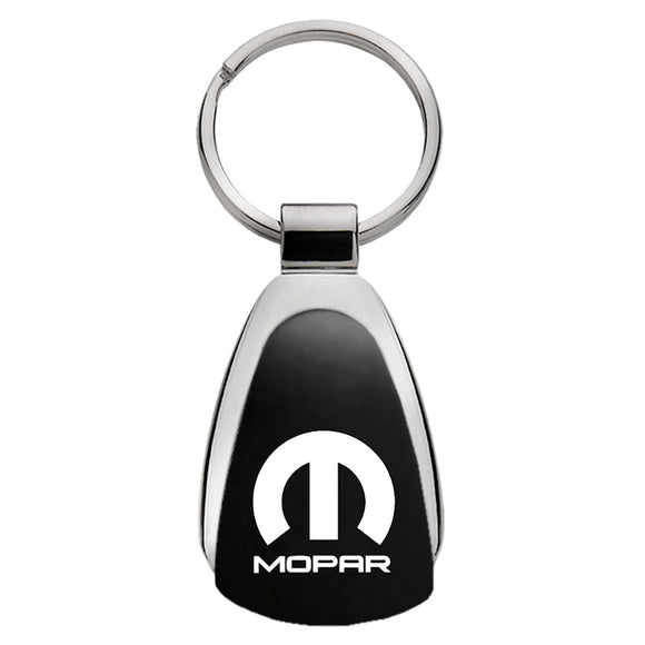 Mopar Logo Keychain & Keyring - Black Teardrop