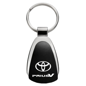 Toyota Prius V Keychain & Keyring - Black Teardrop